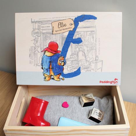 Personalised Paddington Bear Initial Memory Box Extra Image 2
